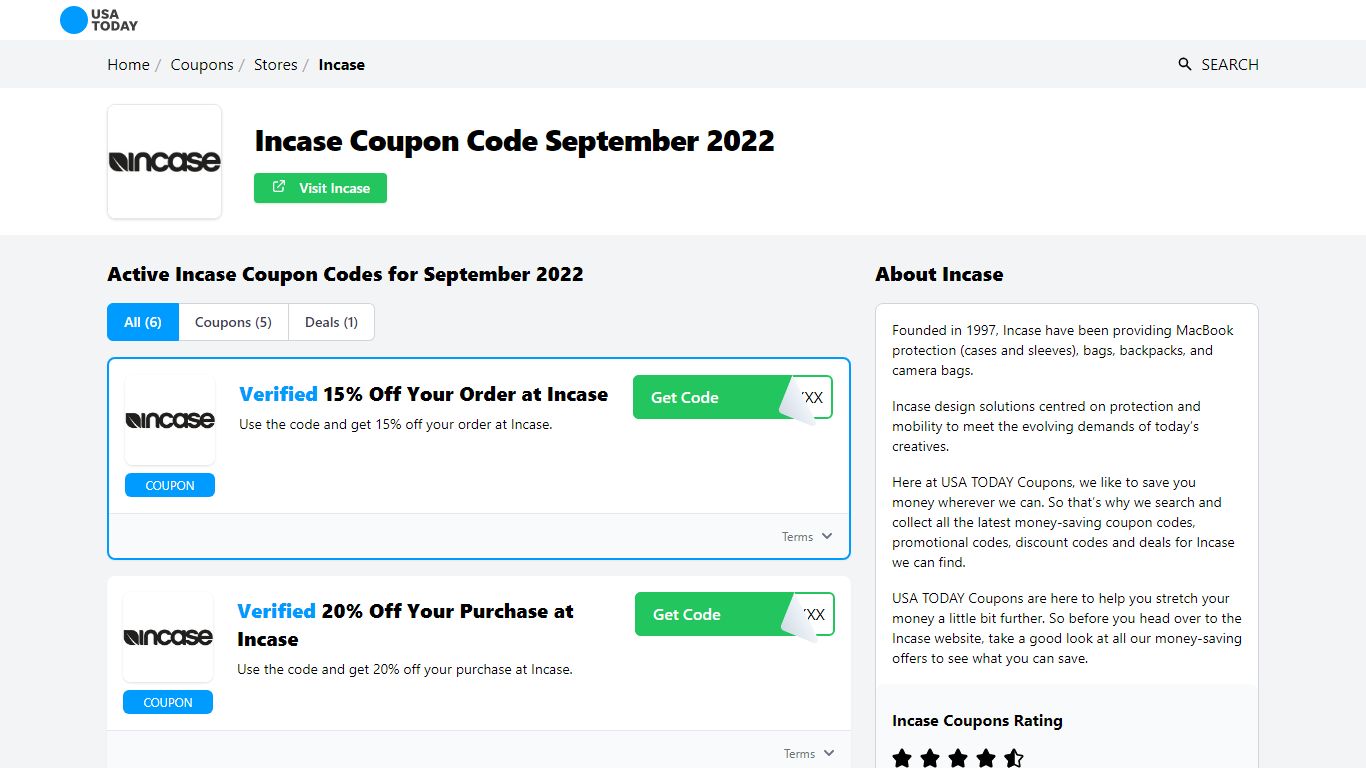 Incase Coupons August 2022 - USA TODAY Coupons